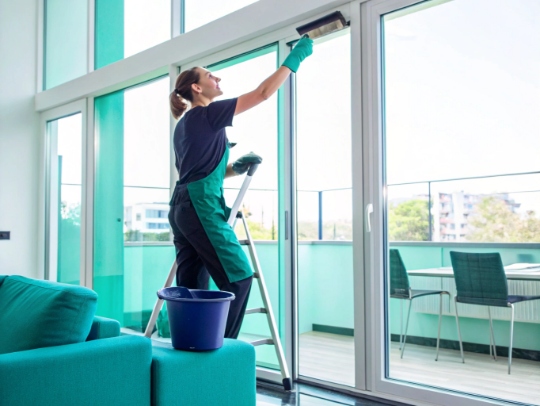Zuverlässige Haushaltshilfe beim Fensterputzen in Odenthal