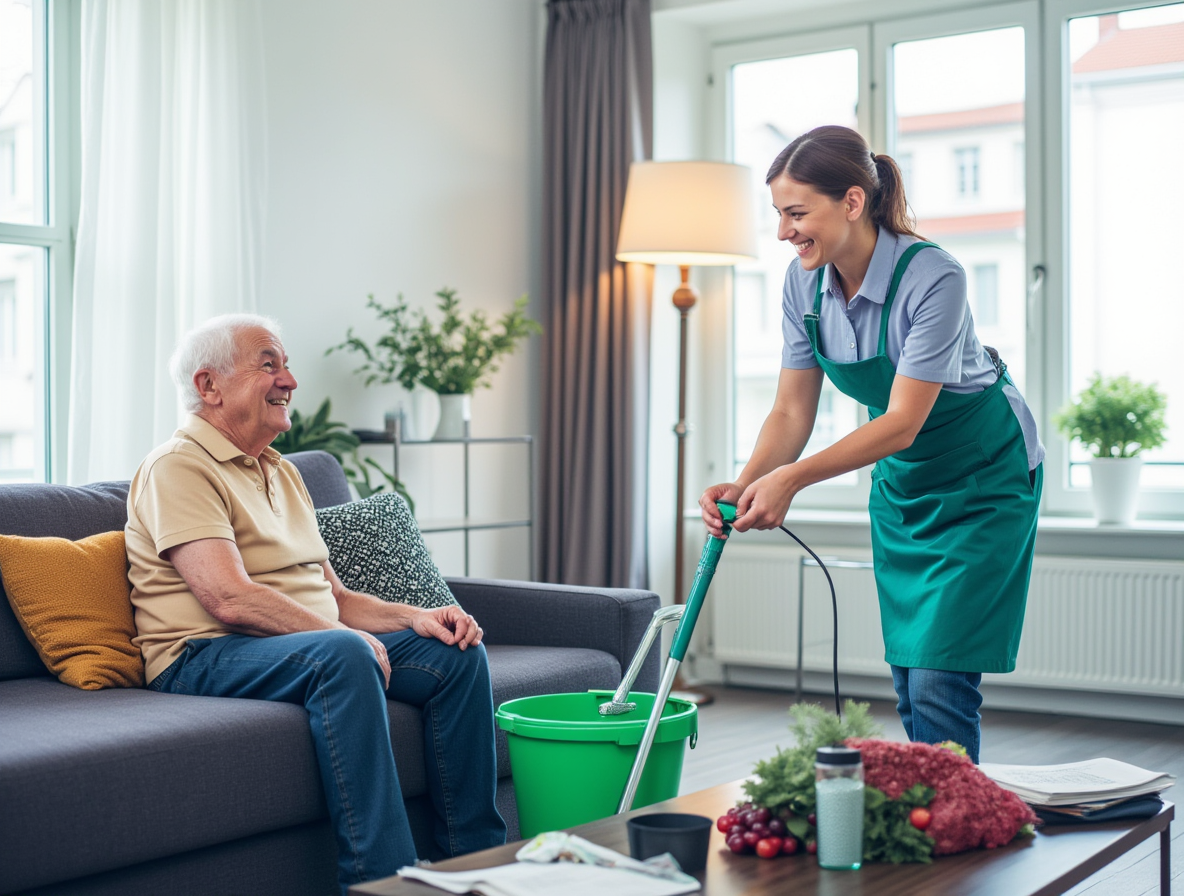 Alltagsfee unterstützt Seniorin im Haushalt in Mettingen
